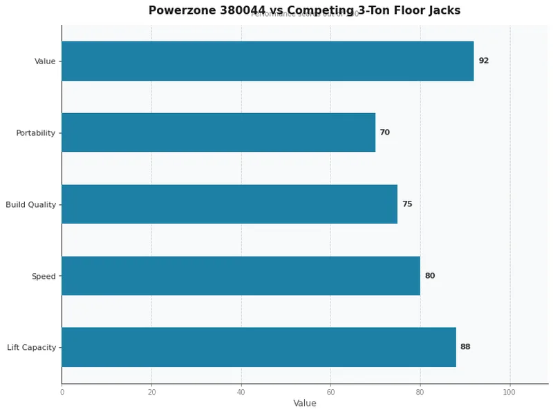 Powerzone 380044 Floor Jack: Feature Scores