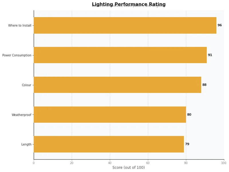 led light strips product ratings comparison chart