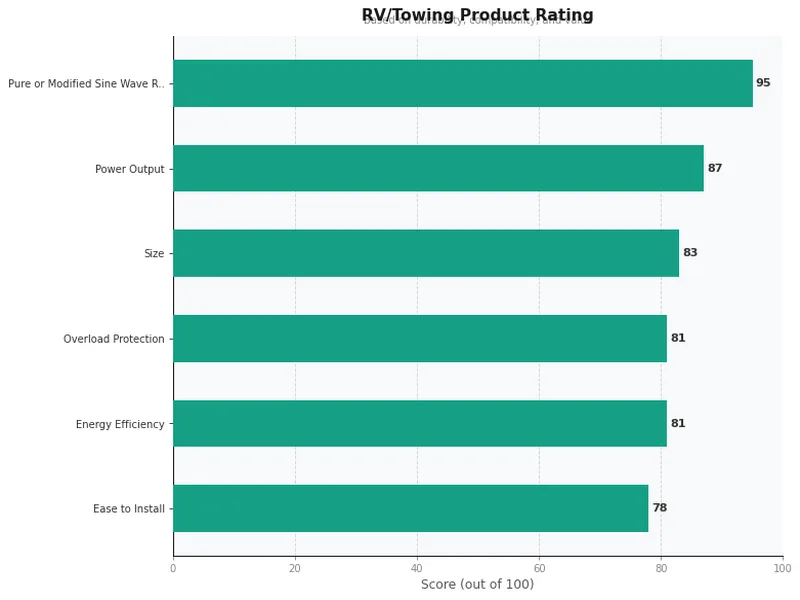 rv inverter product ratings comparison chart