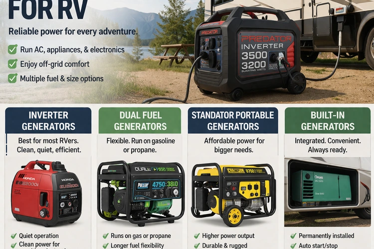 7 Best Generators for RV : Reviews, Buying Guide and FAQs 2023
