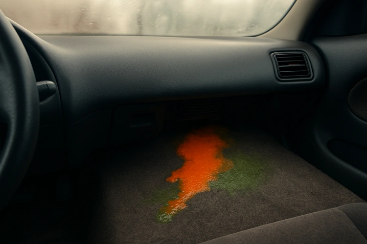Car smells like antifreeze — coolant leak under the hood