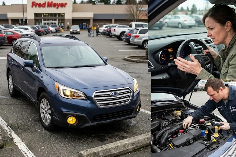 car stalls when turning — mechanic inspecting engine idle control and power steering system