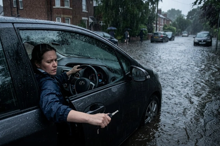 Wet engine bay after heavy rain — car won't start after rain troubleshooting guide