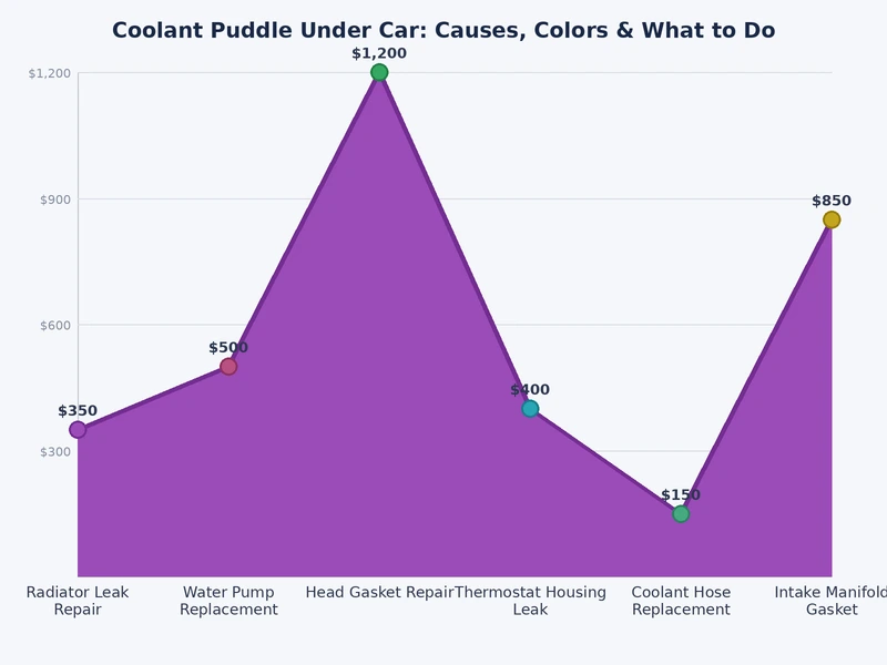 bar chart ranking coolant leak causes by frequency in shop repairs