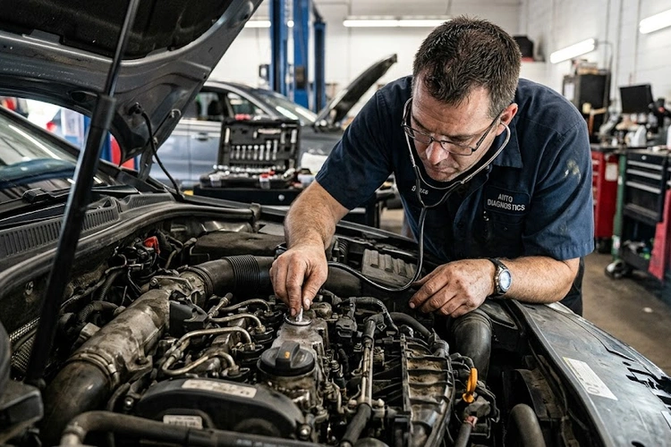 Engine combustion chamber cross-section illustrating the origin of engine pinging noise from uncontrolled detonation