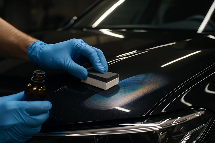 how to apply ceramic coating yourself on a car hood