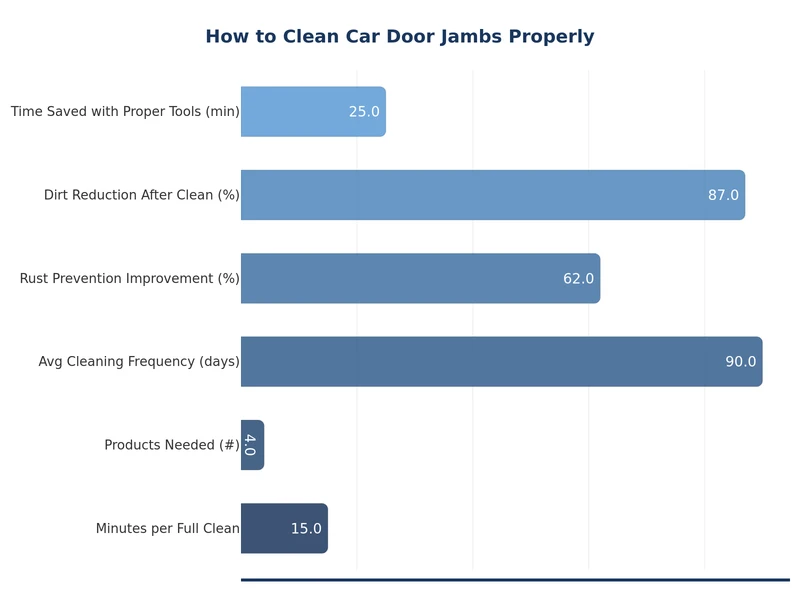 chart comparing door jamb cleaning frequency and product effectiveness