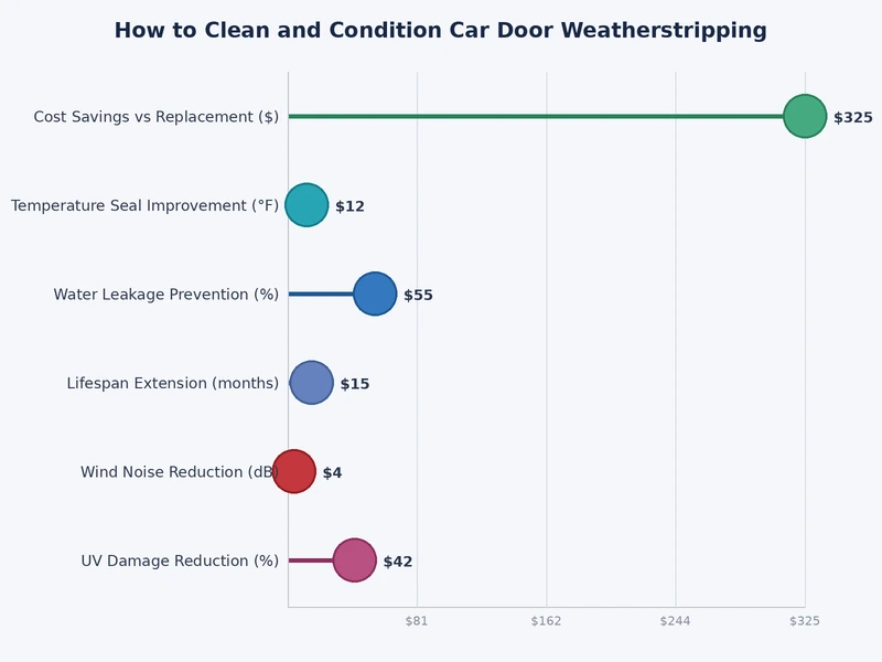 bar chart showing weatherstripping lifespan with and without regular conditioning treatments