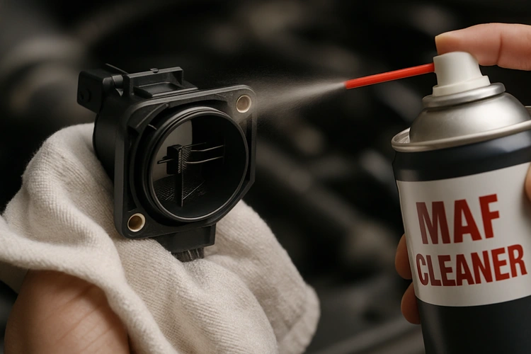 how to clean mass air flow sensor with MAF sensor cleaner spray