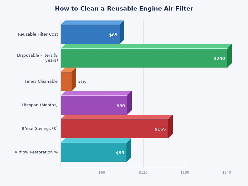 chart comparing airflow restriction at different filter cleaning intervals
