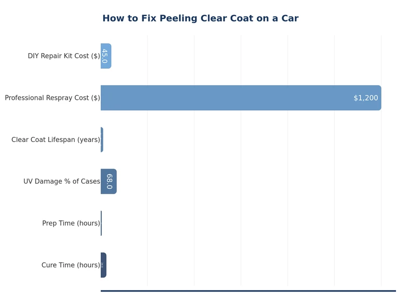 Chart comparing DIY and professional clear coat repair costs