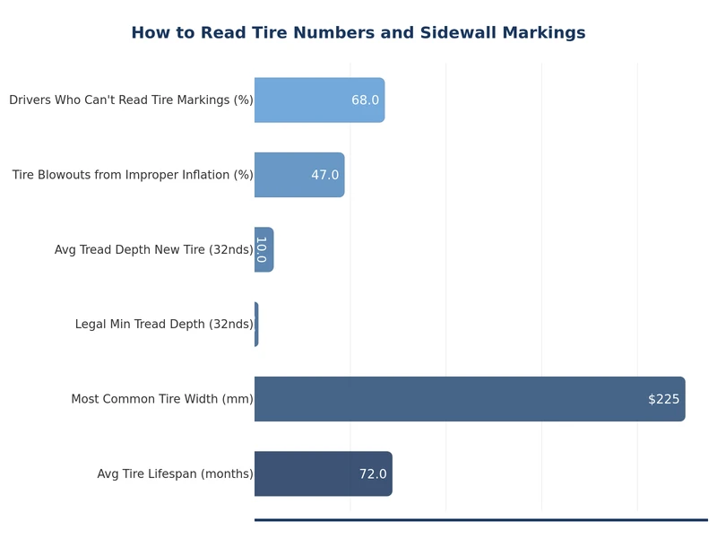 Chart showing tire size code breakdown with labeled segments for P215/65R16 95H