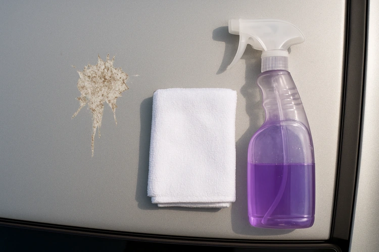 how to remove bird droppings from car paint safely without scratching