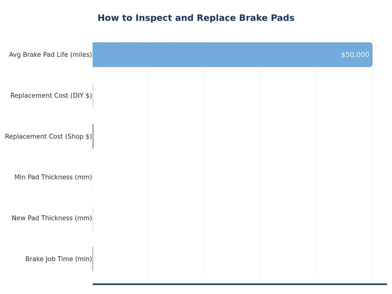 chart comparing brake pad types by lifespan, dust, and noise level