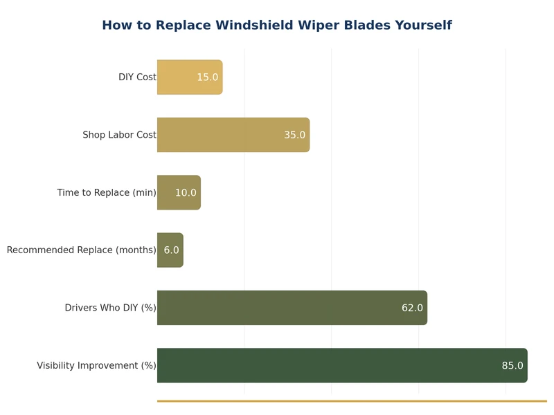 bar chart comparing wiper blade types by lifespan and cost