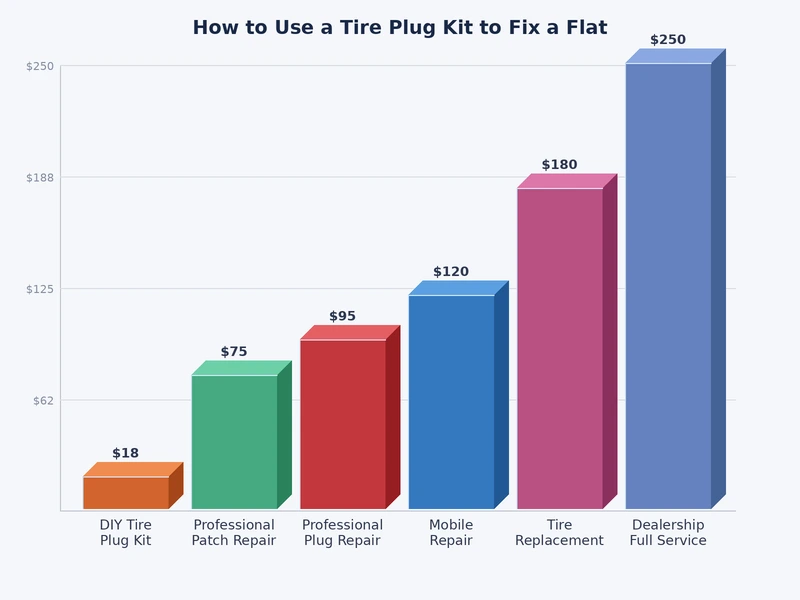 comparison chart of tire plug kit repair scenarios — eligible vs ineligible puncture conditions