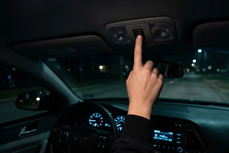 Interior car lights not working — inspecting dome light and fuse panel