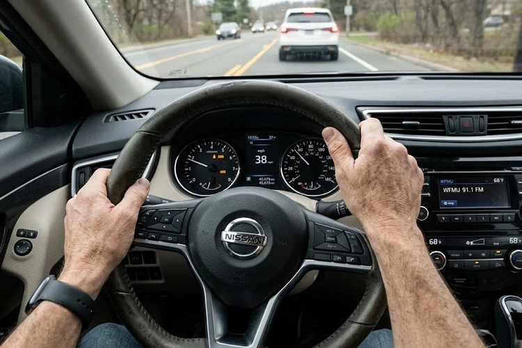 oil pressure gauge fluctuating on a car dashboard instrument cluster