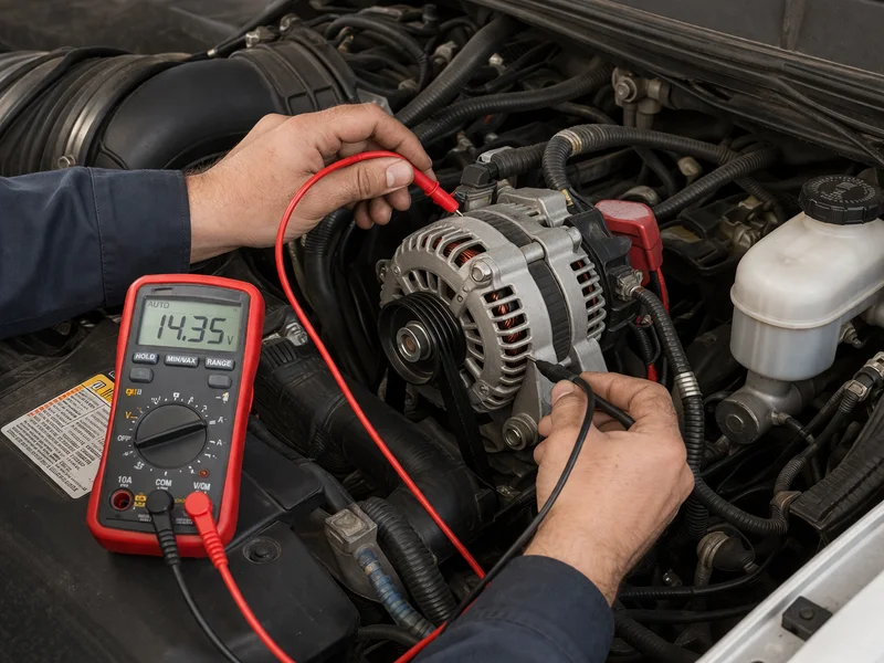 signs of a bad alternator including dim headlights and warning light on dashboard
