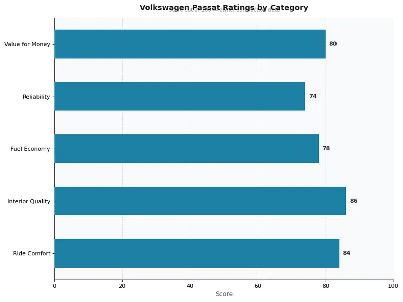 Volkswagen Passat Ratings by Category