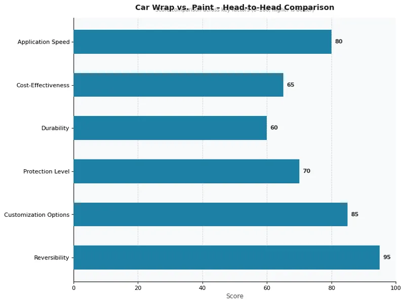 Car Wrap vs. Paint – Head-to-Head Comparison