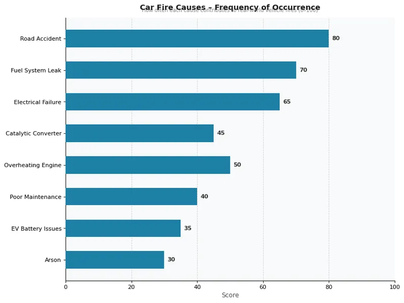 Car Fire Causes – Frequency of Occurrence