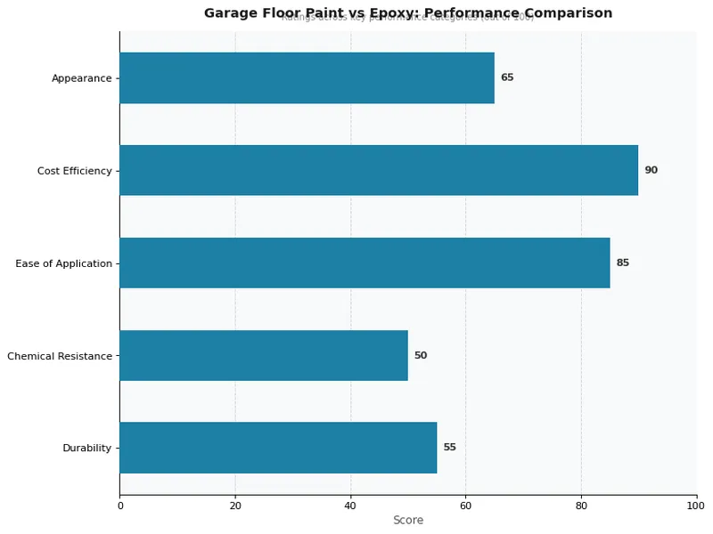 Garage Floor Paint vs Epoxy: Performance Comparison