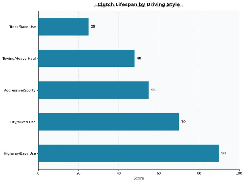 Clutch Lifespan by Driving Style