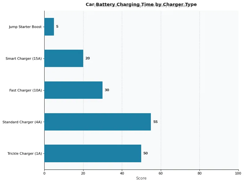 Car Battery Charging Time by Charger Type