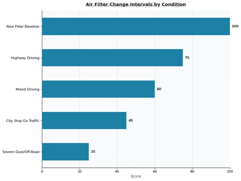 Air Filter Change Intervals by Condition