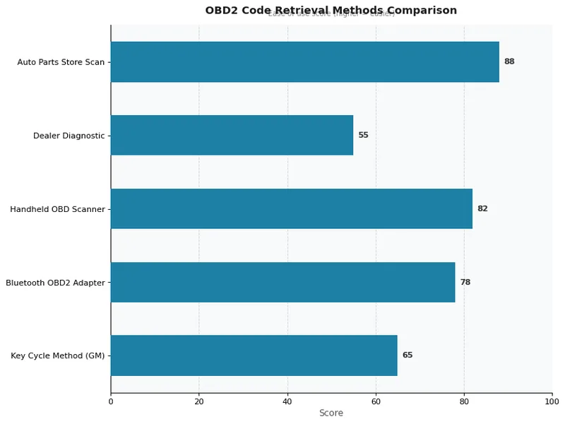 OBD2 Code Retrieval Methods Comparison