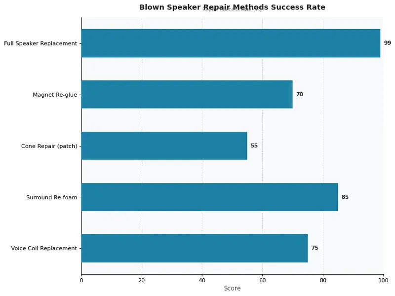 Blown Speaker Repair Methods Success Rate