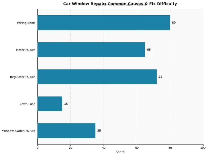 Car Window Repair: Common Causes & Fix Difficulty