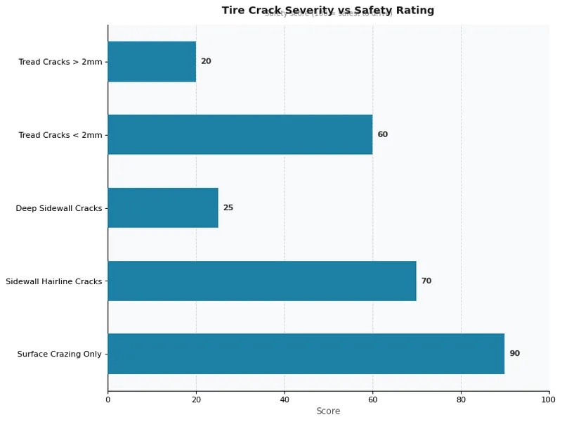 Tire Crack Severity vs Safety Rating
