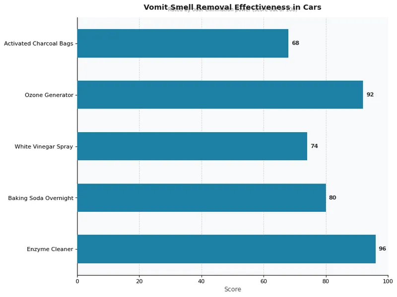 Vomit Smell Removal Effectiveness in Cars