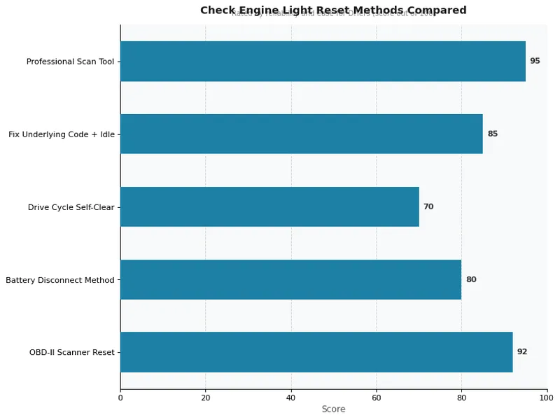 Check Engine Light Reset Methods Compared