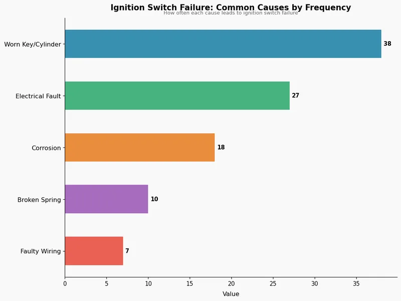 Ignition Switch Failure: Common Causes by Frequency