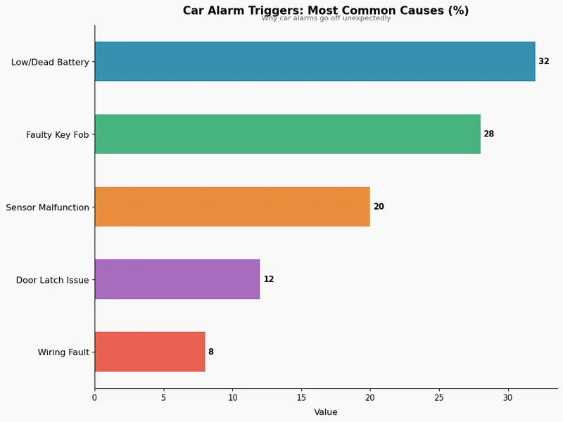Car Alarm Triggers: Most Common Causes (%)