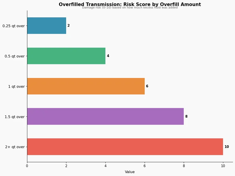 Overfilled Transmission: Risk Score by Overfill Amount
