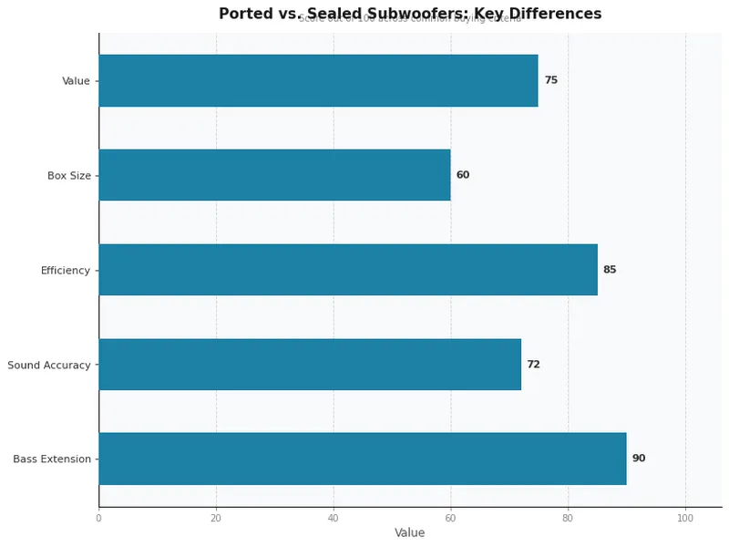 Ported vs. Sealed Subwoofers: Key Differences