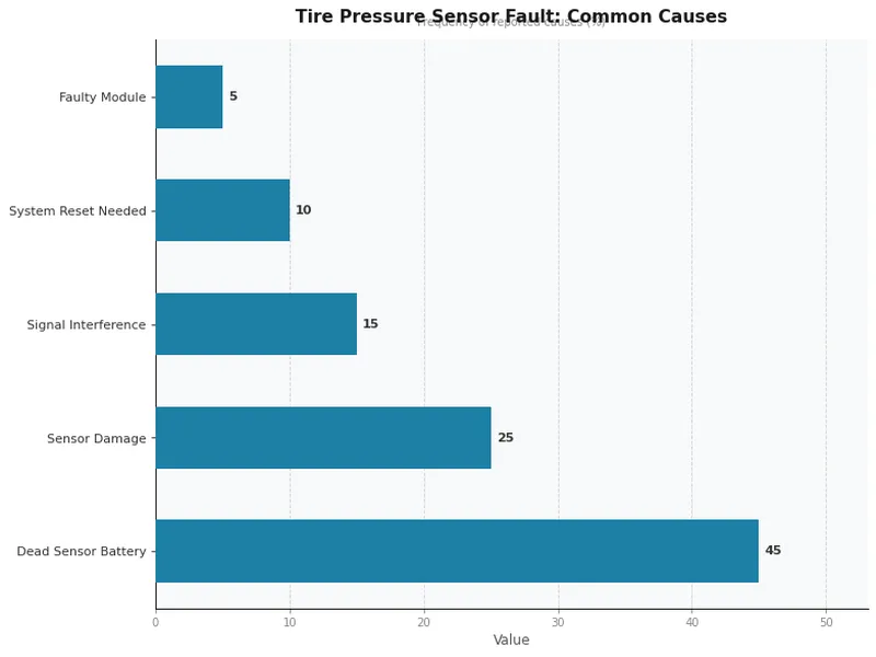Tire Pressure Sensor Fault: Common Causes