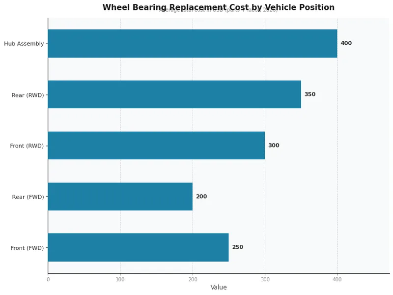 Wheel Bearing Replacement Cost by Vehicle Position