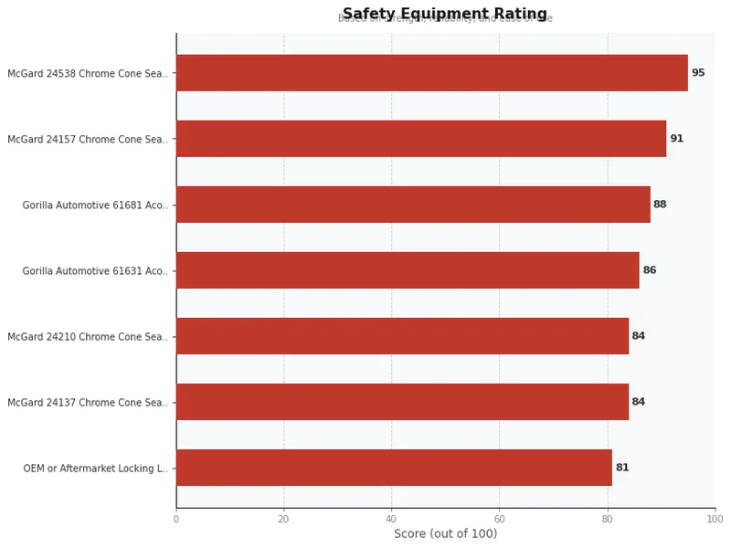 locking lug nut product ratings comparison chart