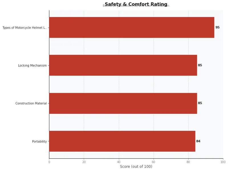 motorcycle helmet lock product ratings comparison chart