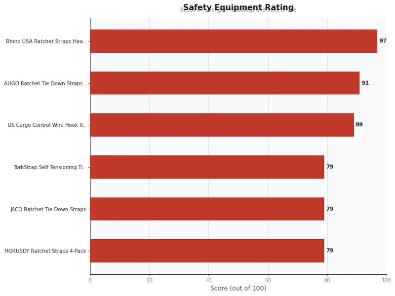 ratchet strap product ratings comparison chart