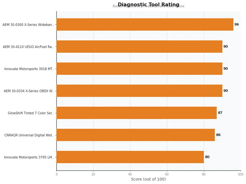 wideband gauge product ratings comparison chart